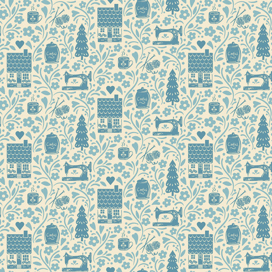 Cosy House Vignette Chambray - 2 1251 LB